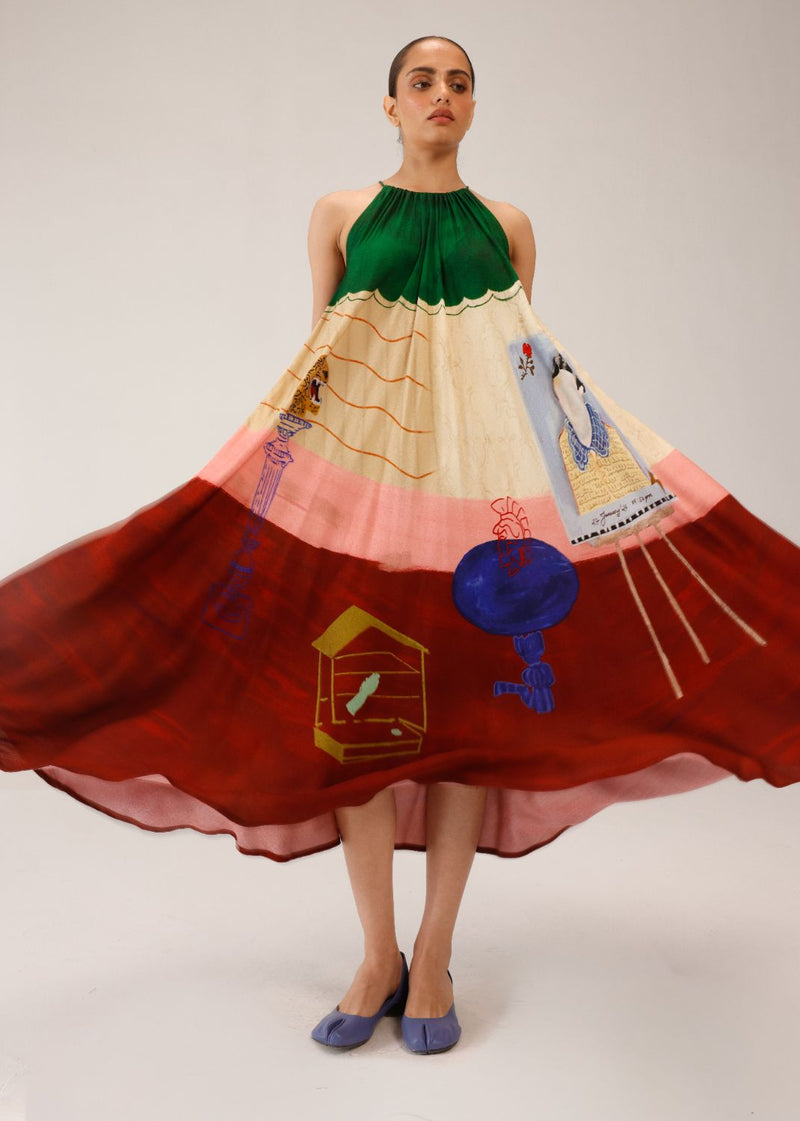 CIRCLE LONG DRESS - LOFT by CORD for women in Singapore