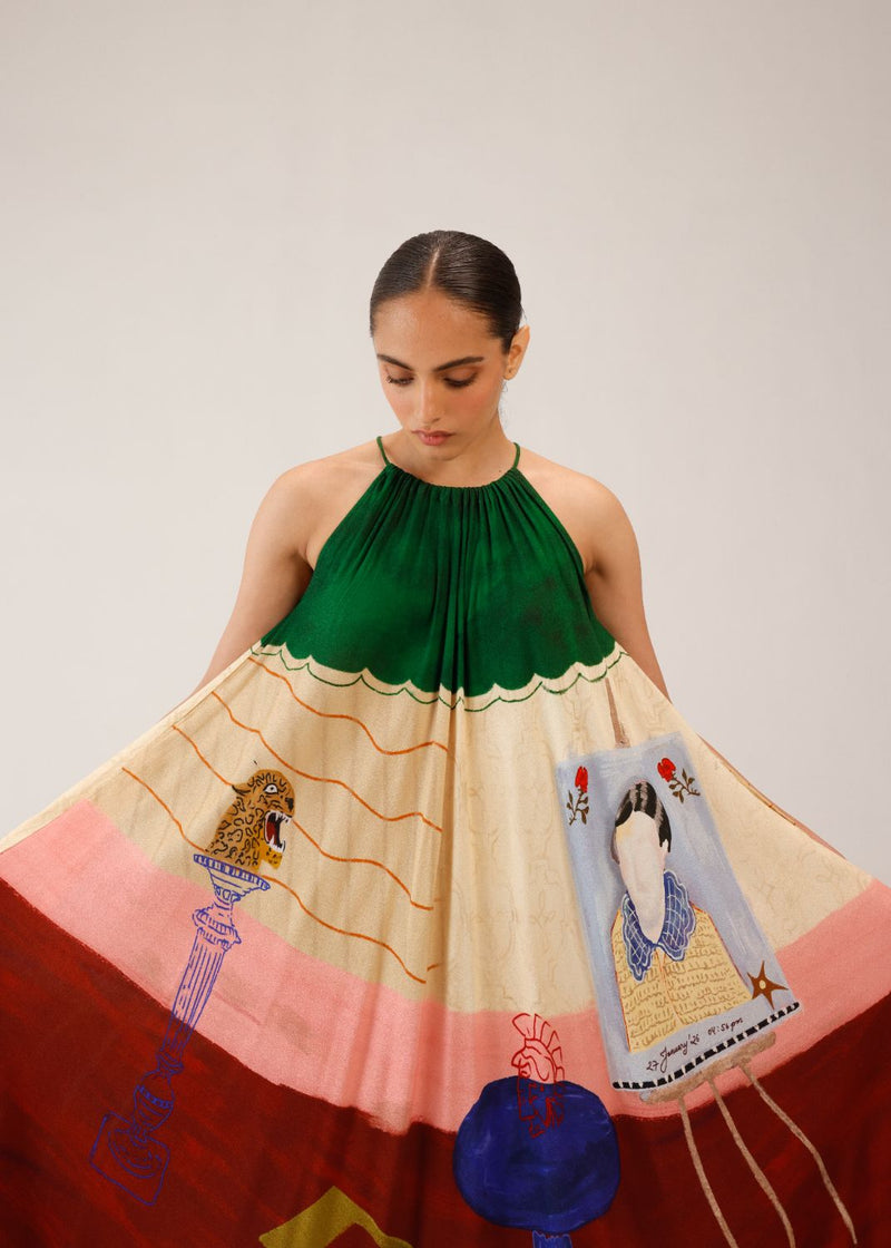 CIRCLE LONG DRESS - LOFT by CORD for women in Singapore