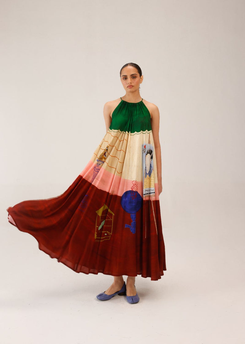 CIRCLE LONG DRESS - LOFT by CORD for women in Singapore