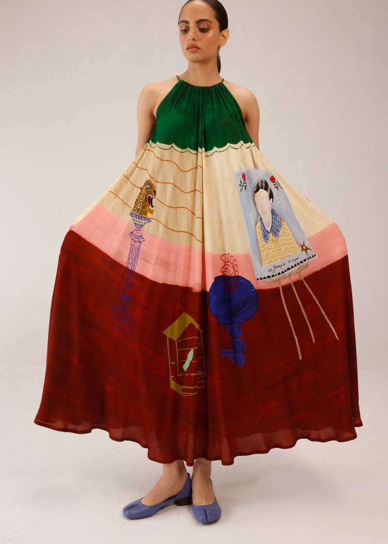 CIRCLE LONG DRESS - LOFT by CORD for women in Singapore