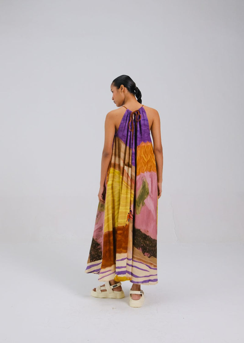 CIRCLE LONG DRESS - SWIMMERS by CORD for women in Singapore