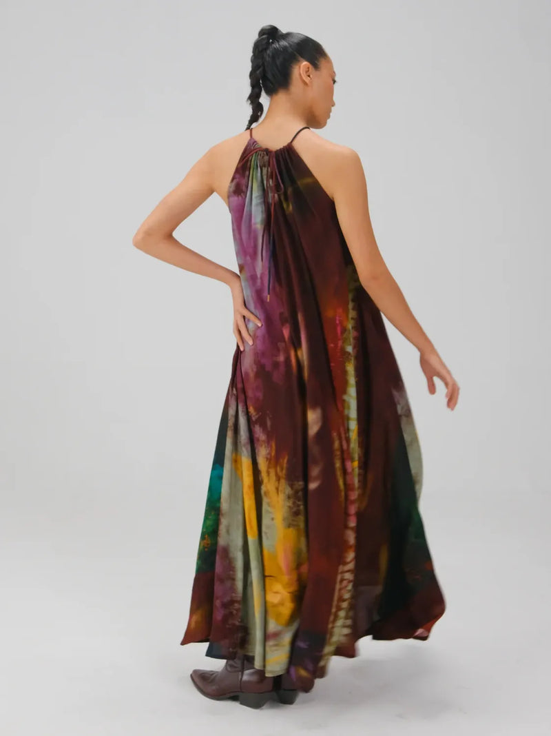 Circle Long Dress - X-Ray cotton by CORD for women in Singapore