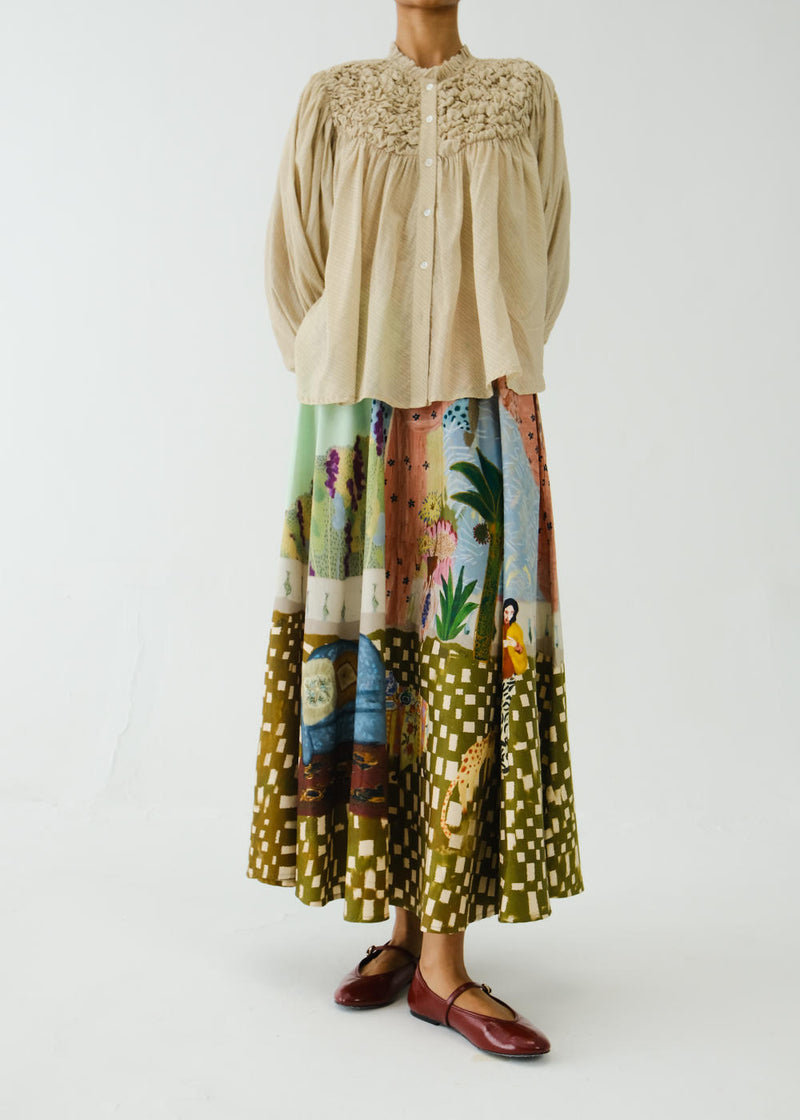 CIRCLE SKIRT-ALICE satin by CORD for women in Singapore