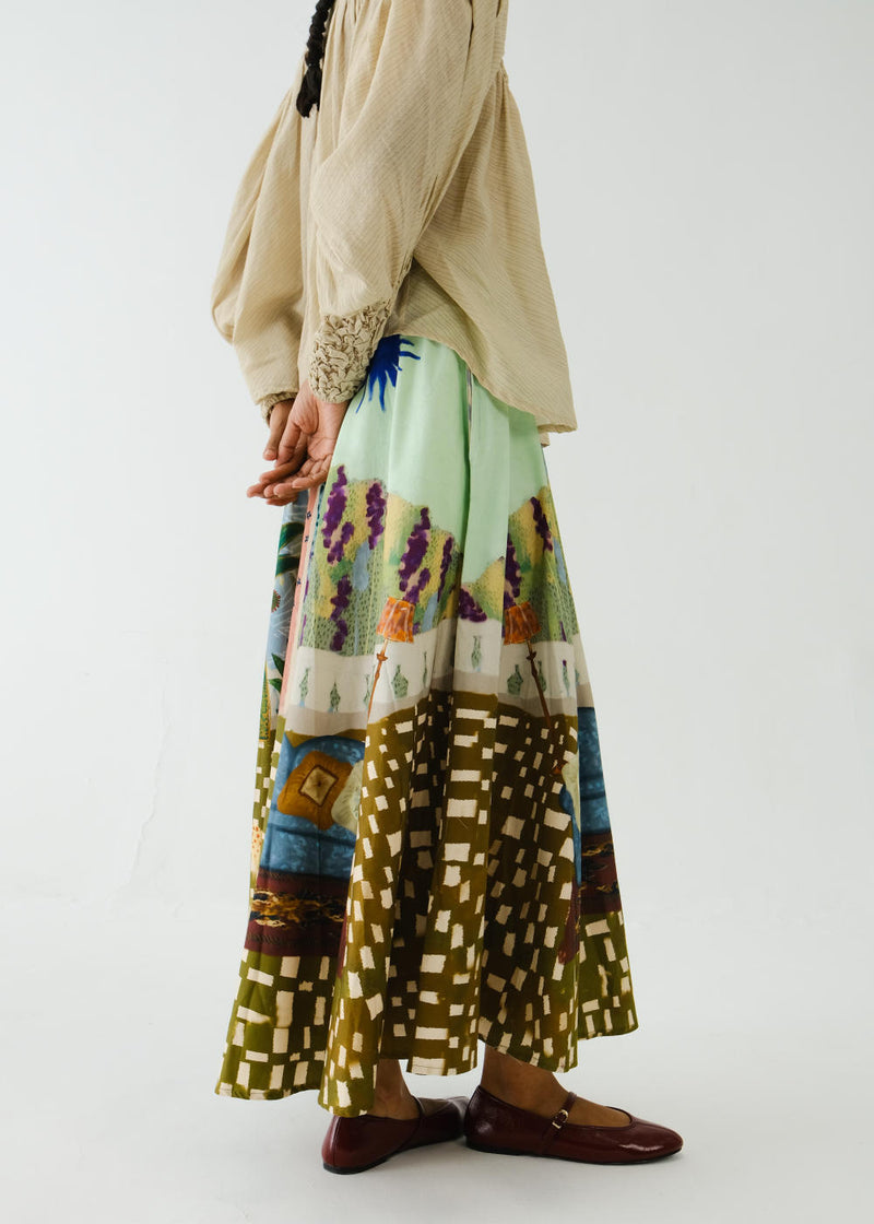 CIRCLE SKIRT-ALICE satin by CORD for women in Singapore