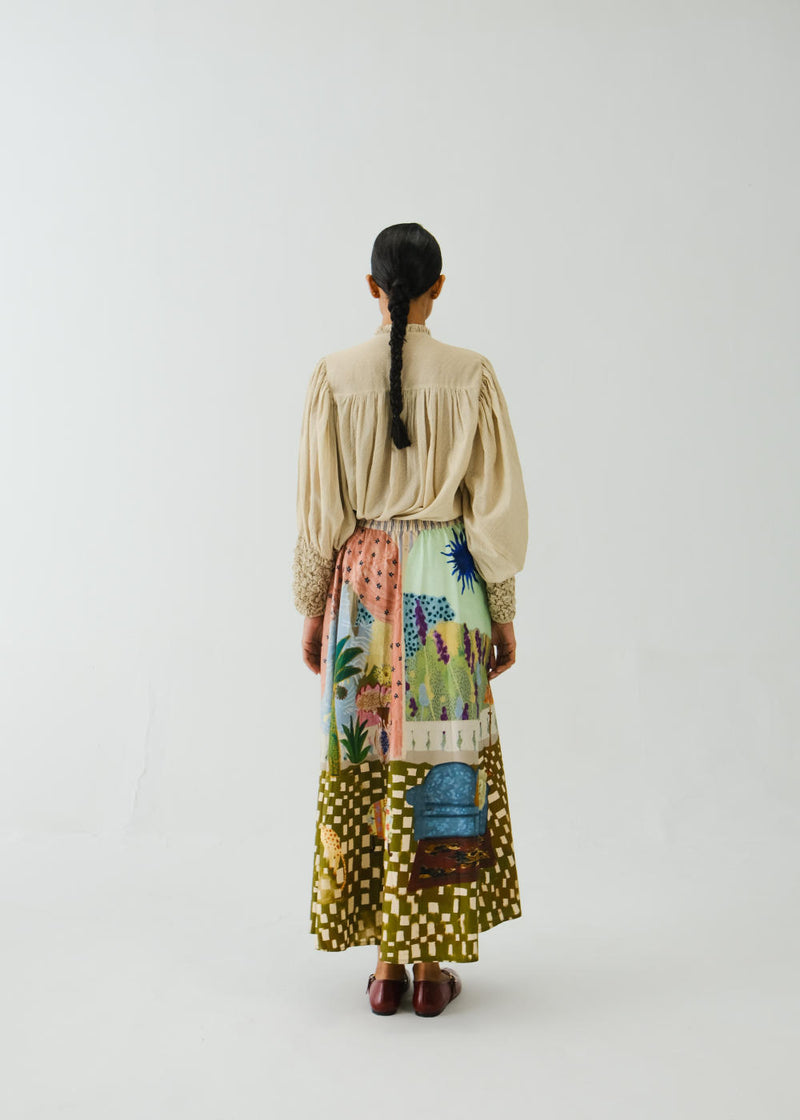 CIRCLE SKIRT-ALICE satin by CORD for women in Singapore