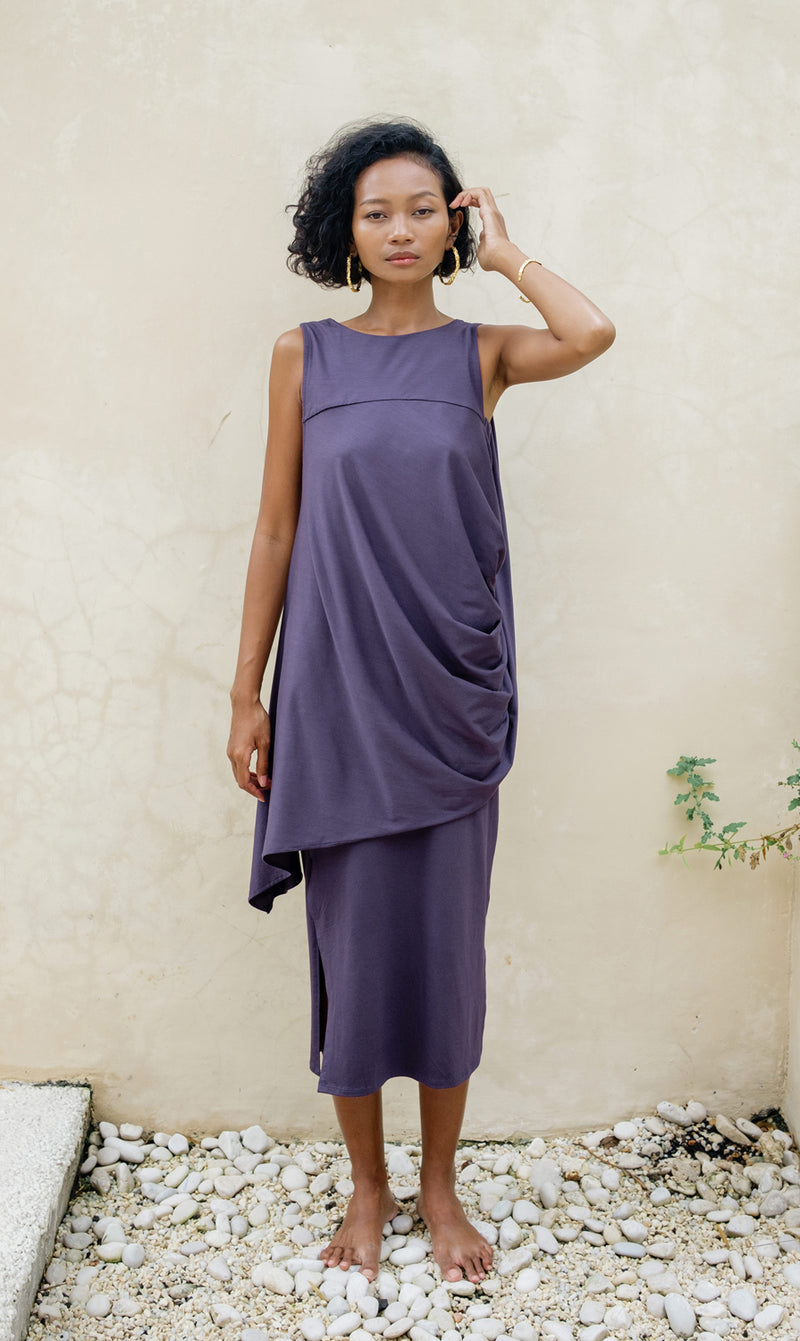 Cleo Dress Tencel Dress By Su By Hand In Black For Women In Singapore