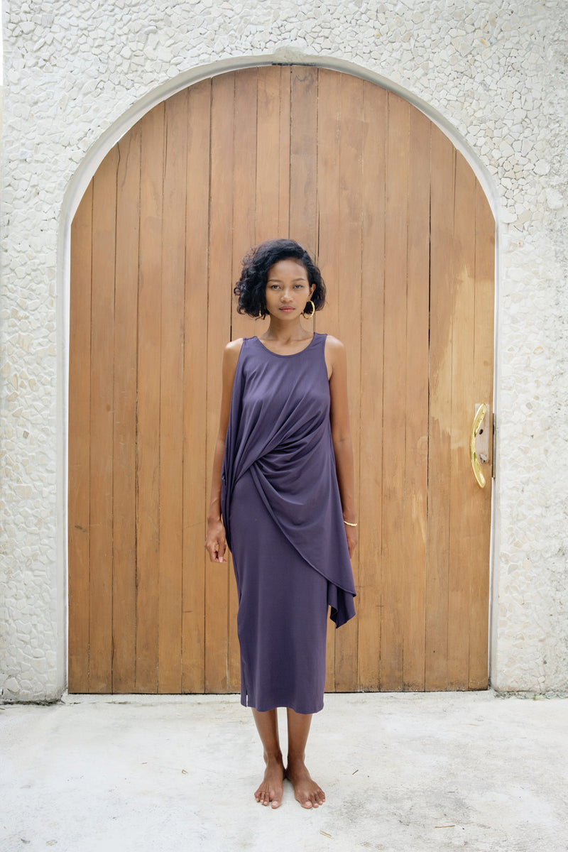 Cleo Dress Tencel Dress By Su By Hand In Black For Women In Singapore