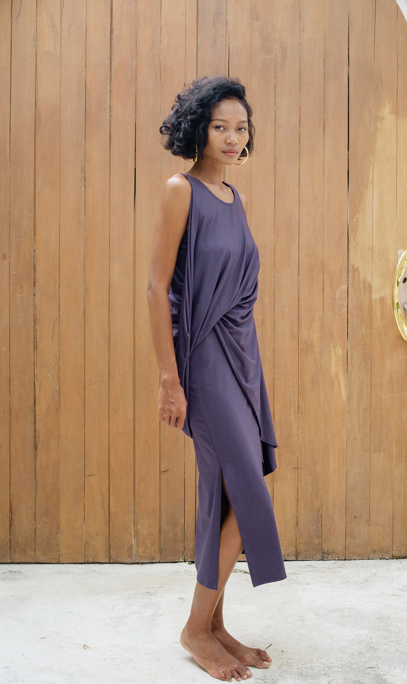 Cleo Dress Tencel Dress By Su By Hand In Black For Women In Singapore