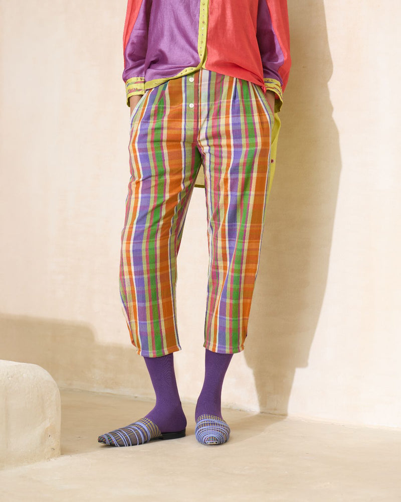 Coco Pant cotton by SWATTI KAPOOR in multi color for women in Singapore