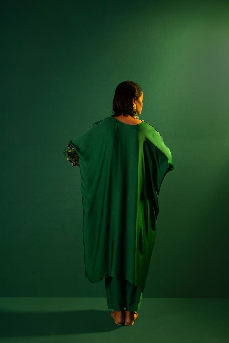 Chamakeen Masai Green Antifit Kurta Set