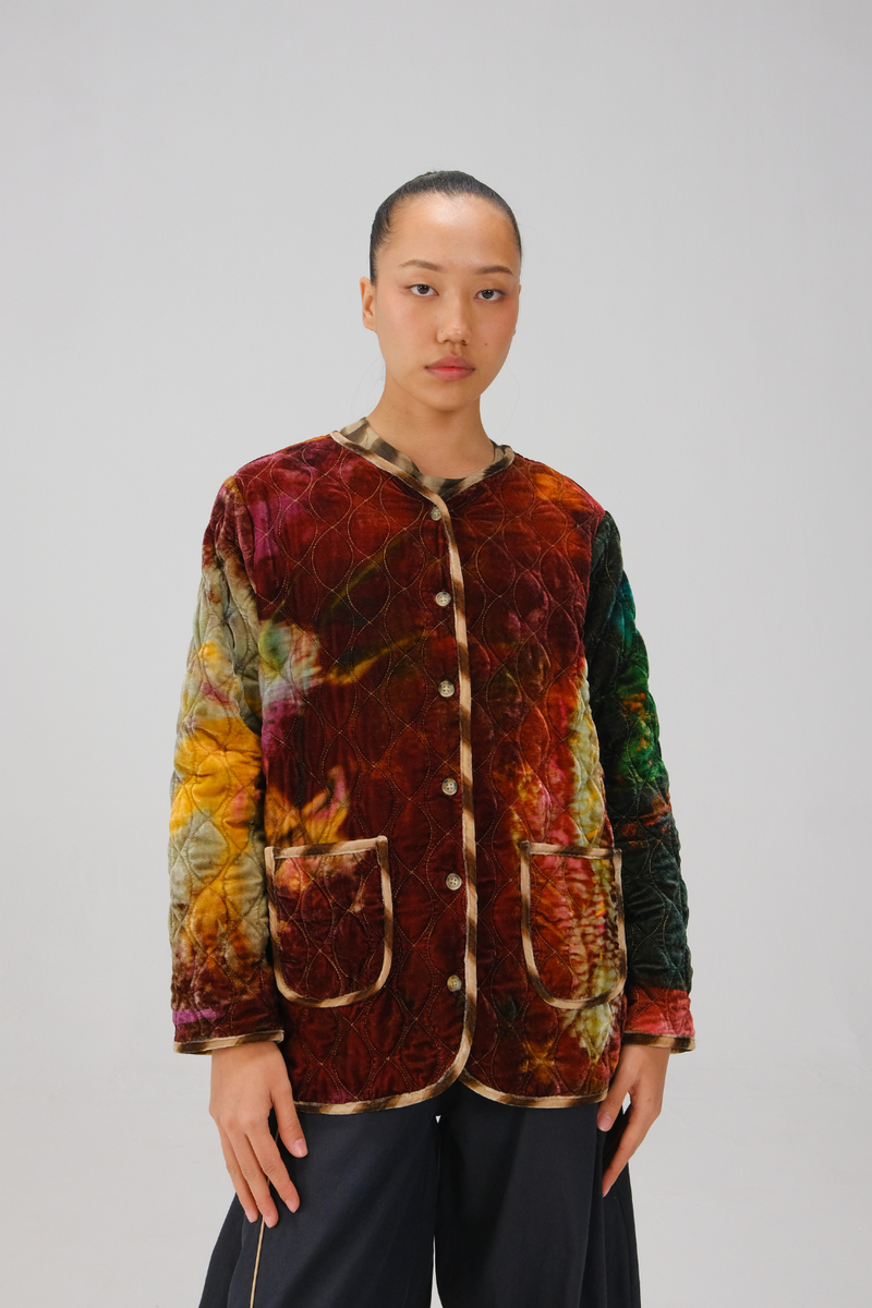 COLLARLESS QUILTED JACKET-X-Ray by CORD for women in Singapore