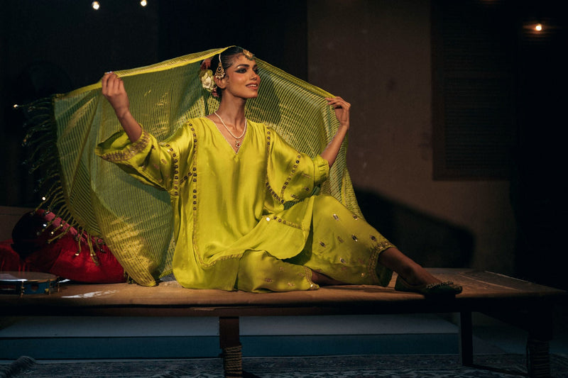 Chamakeen Anti-fit Choga Tunic Salwar Set