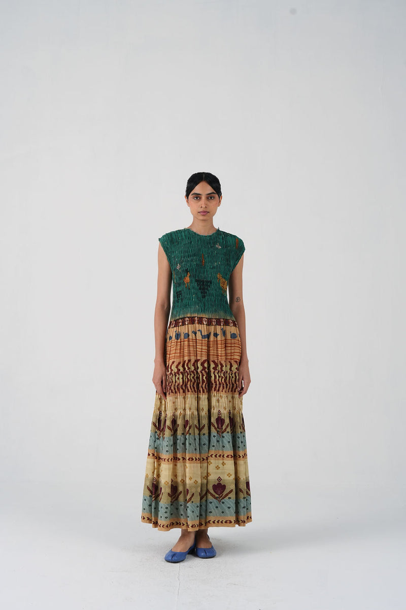 July Dress-Fresco cotton dress by CORD in multi-color for women in Singapore