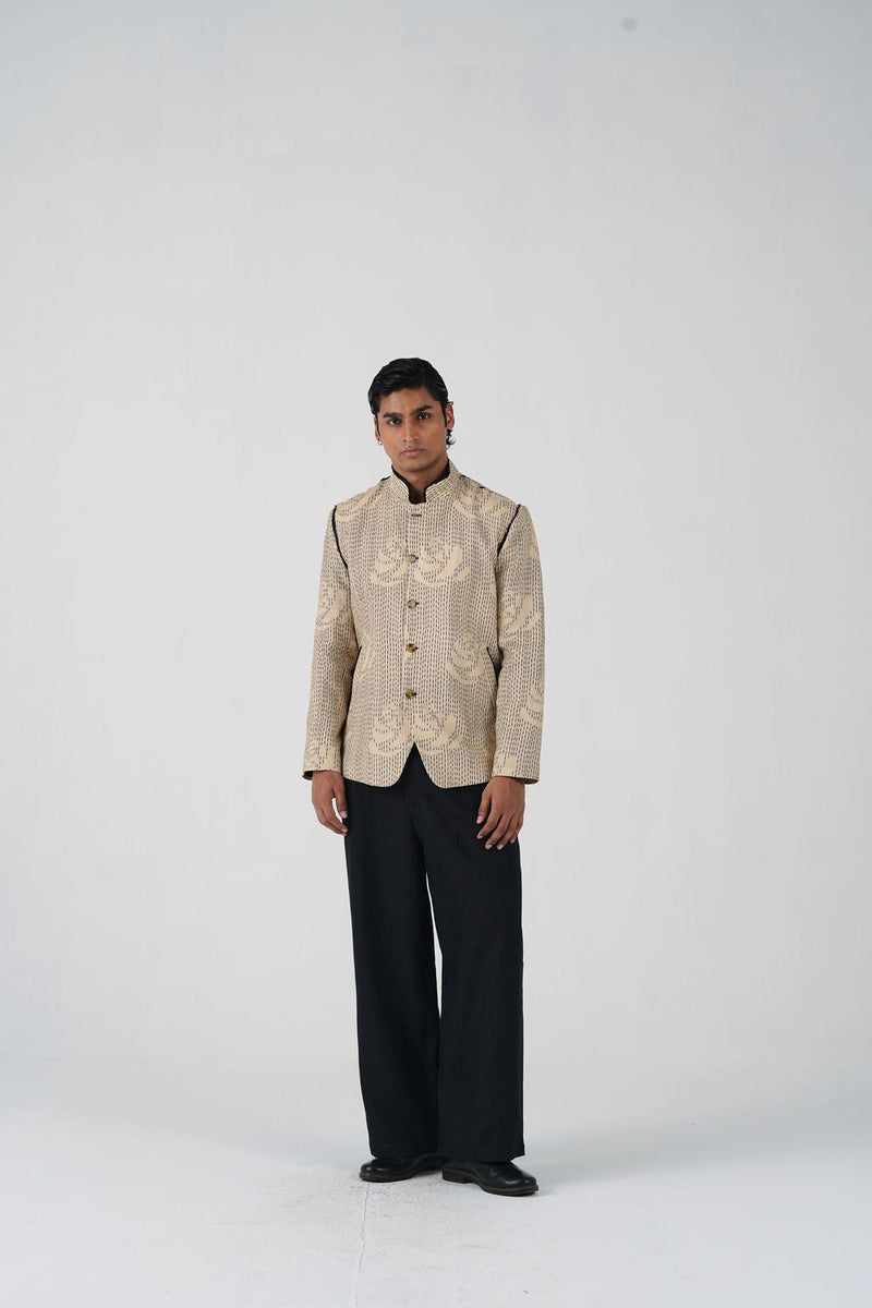 Marshel Blazer Set-Striped Rose linen co-ord set by CORD MEN in multi-color for men in Singapore