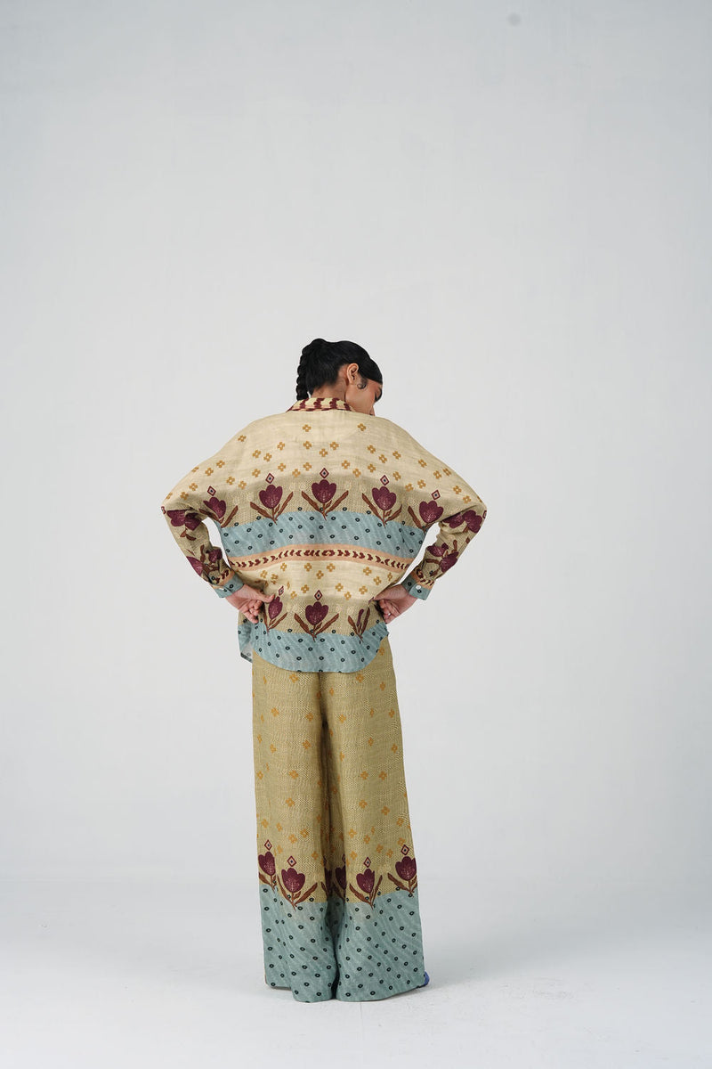 Lounge Pant-Fresco linen pant/trouser by CORD in multi-color for women in Singapore