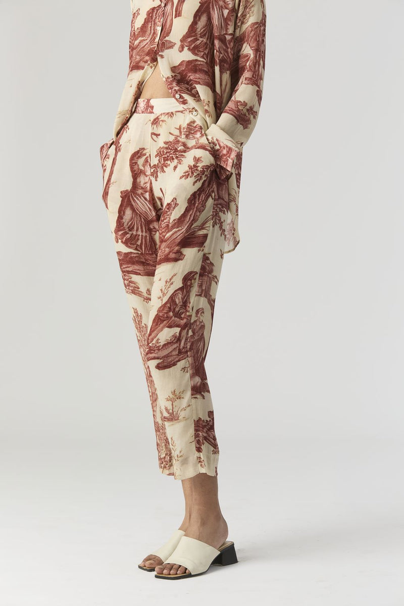 CABRIDET CO-ORD SET by Yam in red color for women in Singapore
