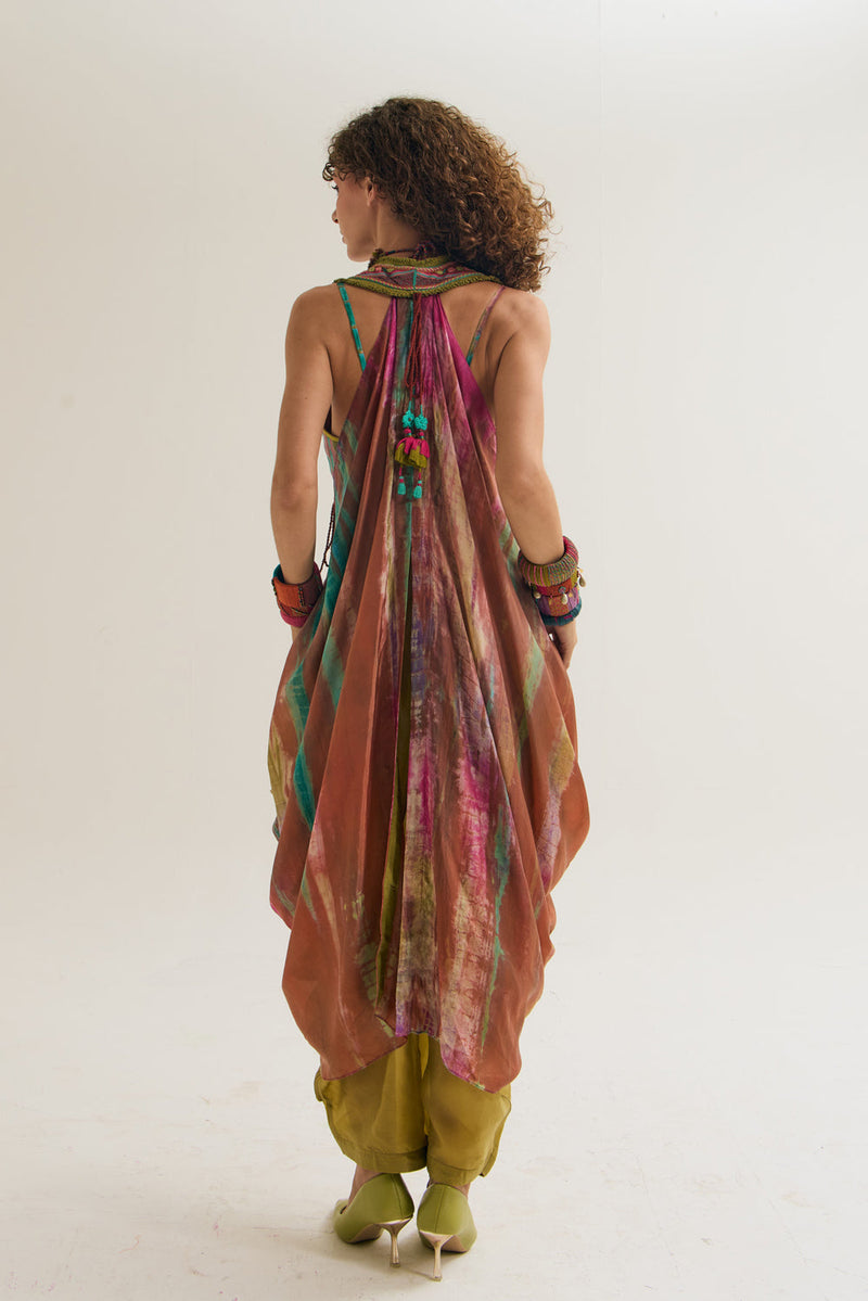 Ira Set habutai silk co-ord set by Capisvirleo in ivory for women in Singapore