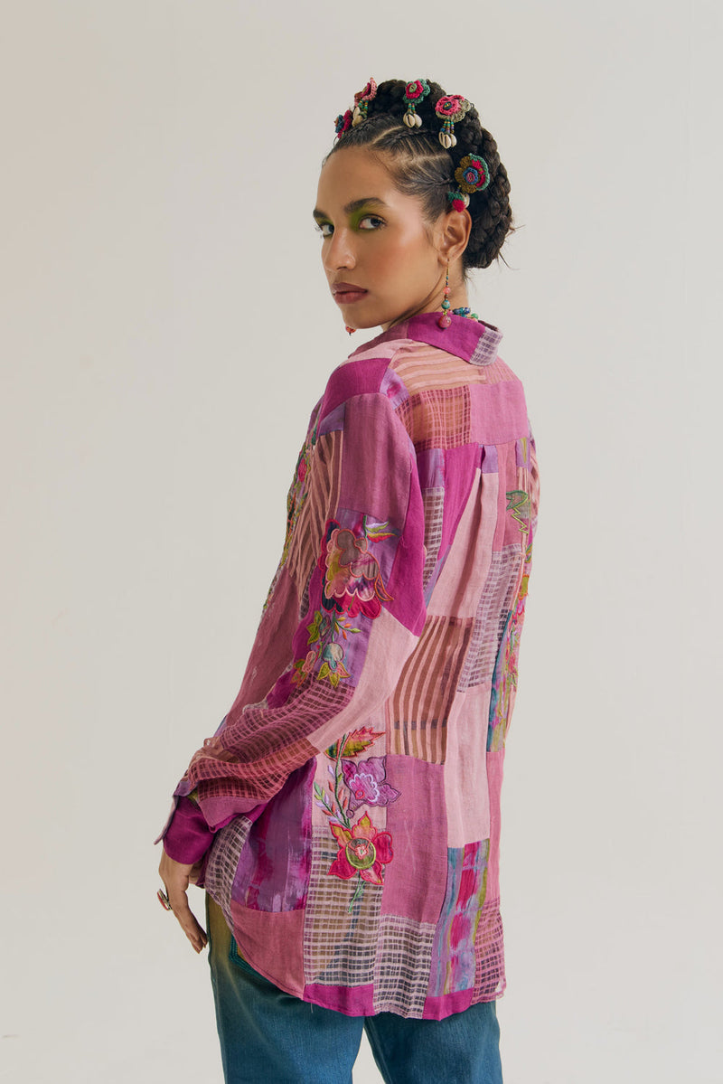 Paako Vinca Set jute,linen,silk co-ord set by Capisvirleo in green for women in Singapore