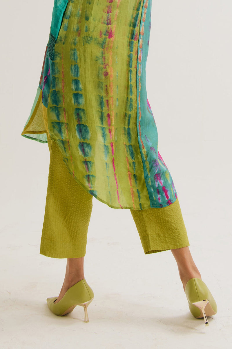 Shrub Rose Pant handloom cotton pant/trouser by Capisvirleo in pink for women in Singapore