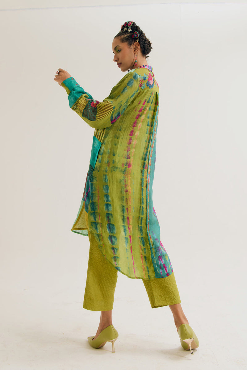 Shrub Rose Set jute,linen,silk,handloom cotton co-ord set by Capisvirleo in pink for women in Singapore