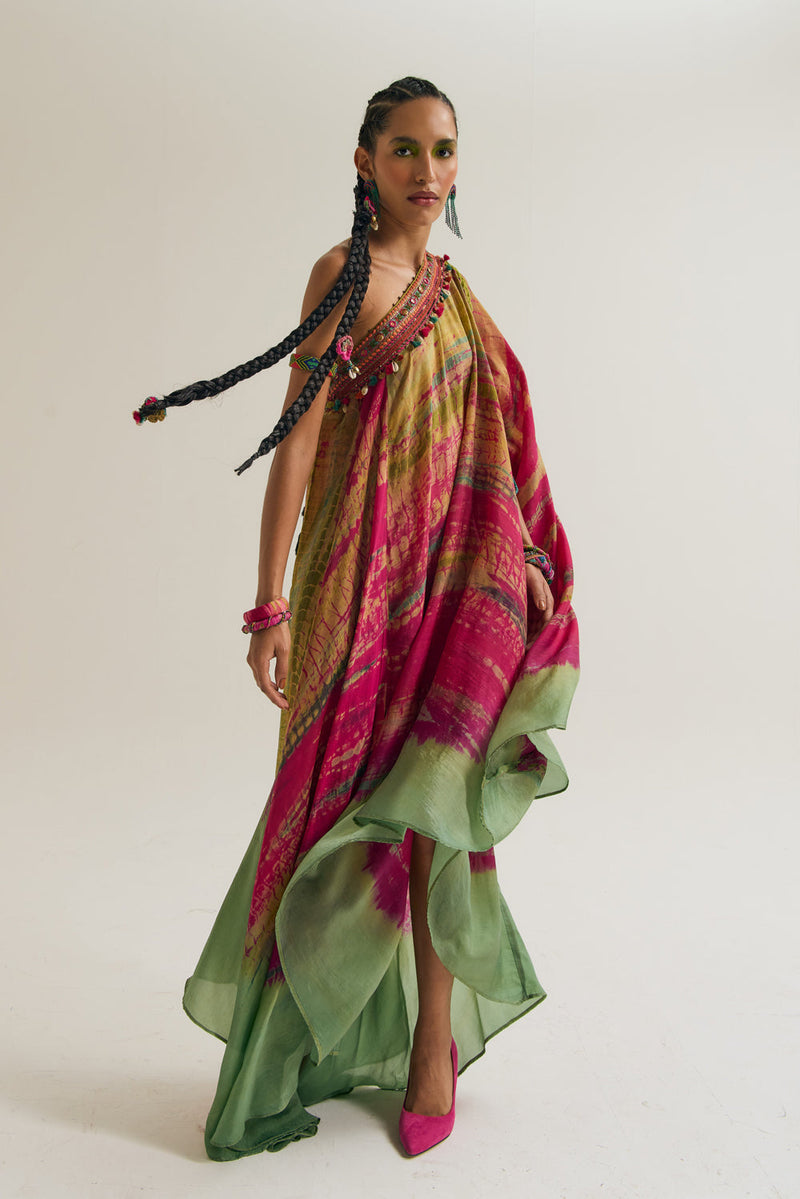 Heather Dress habutai silk dress by Capisvirleo in pink for women in Singapore