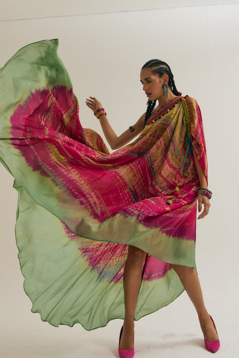 Heather Dress habutai silk dress by Capisvirleo in pink for women in Singapore
