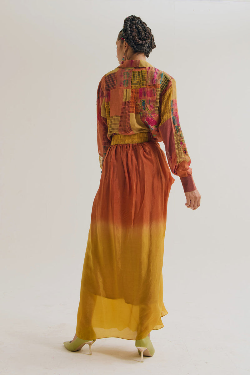Paako Vinca Set jute,linen,silk co-ord set by Capisvirleo in green for women in Singapore