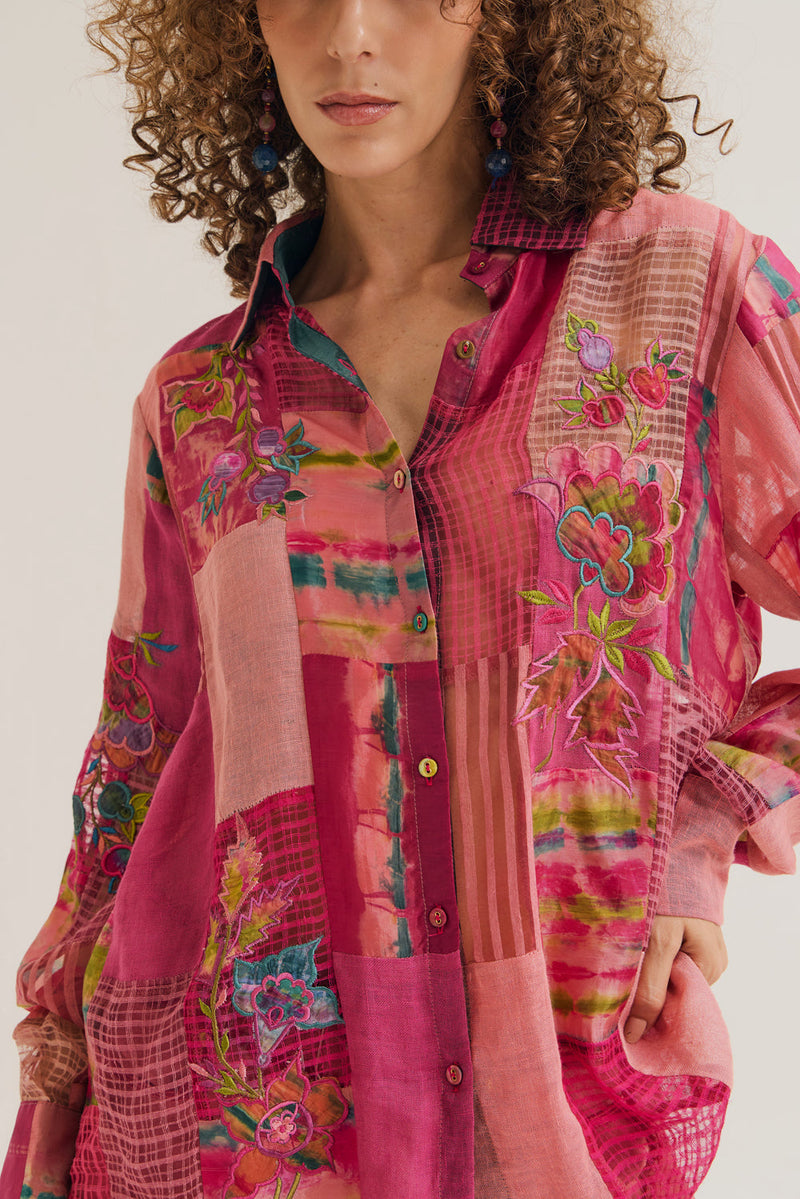 Paako Vinca Set jute,linen,silk co-ord set by Capisvirleo in green for women in Singapore