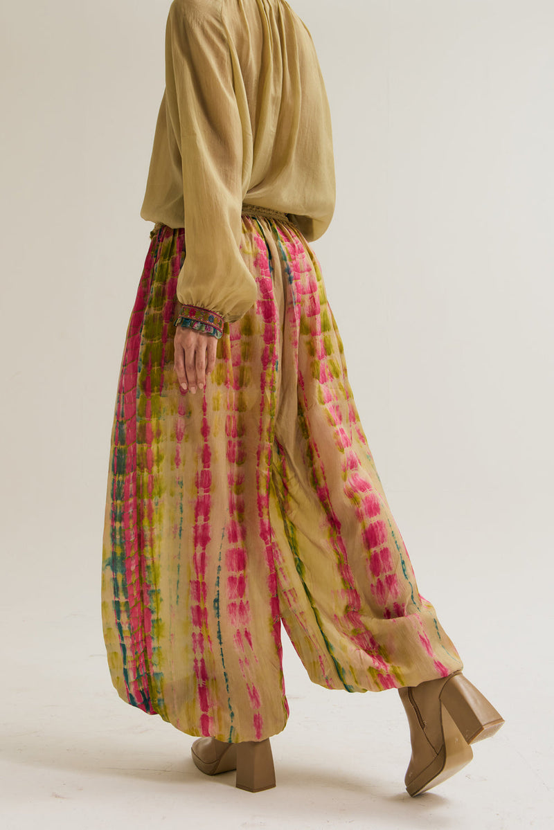 Elaa Bauhini Set habutai silk co-ord set by Capisvirleo in off white for women in Singapore