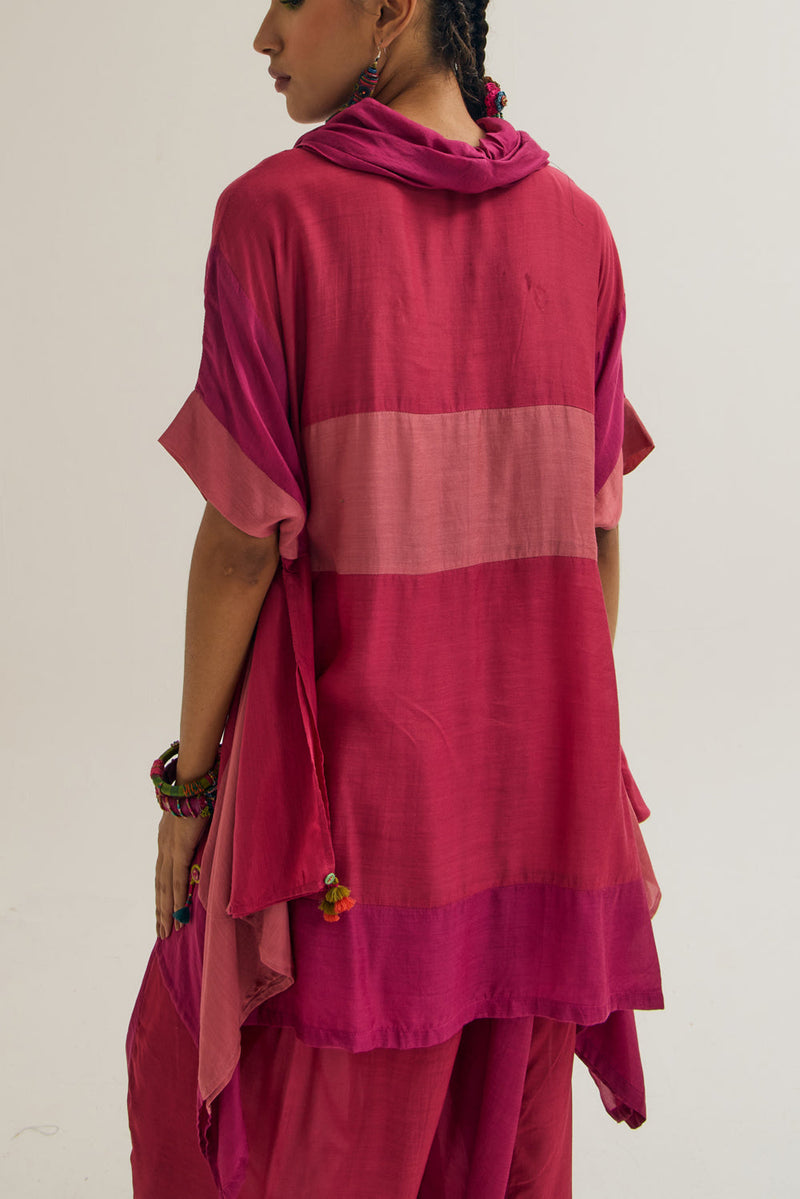 Plumaria Co Ord Set cotton silk co-ord set by Capisvirleo in teal for women in Singapore