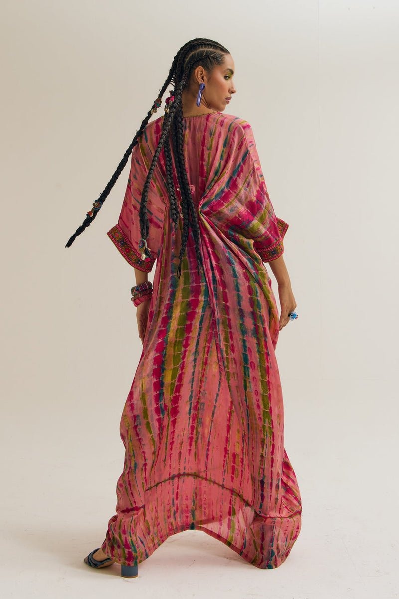 Aster Kaftan habutai silk tunics/kaftan by Capisvirleo in off white for women in Singapore
