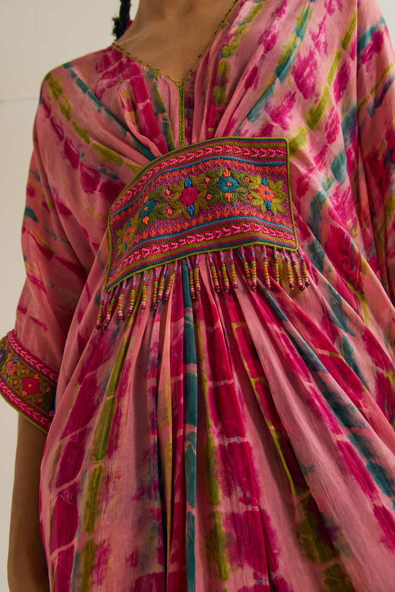 Aster Kaftan habutai silk tunics/kaftan by Capisvirleo in off white for women in Singapore