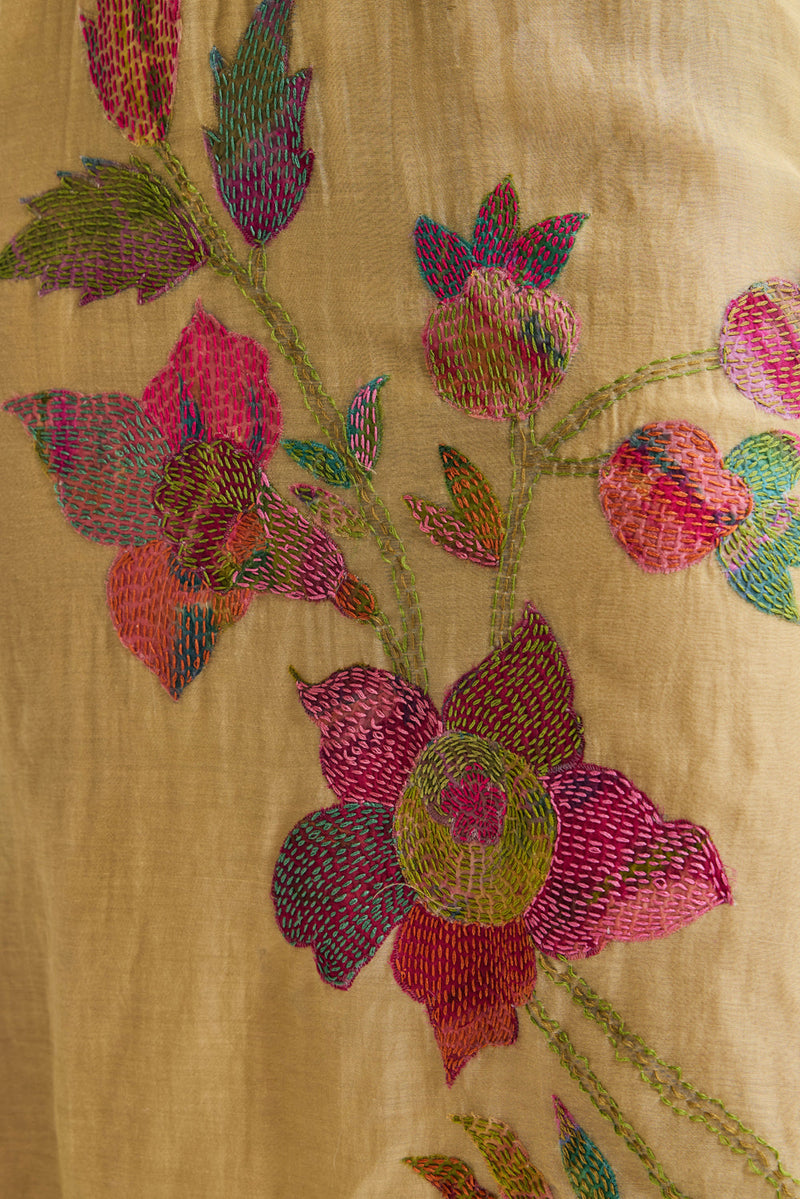 Iris Dress chanderi silk dress by Capisvirleo in multi-color for women in Singapore