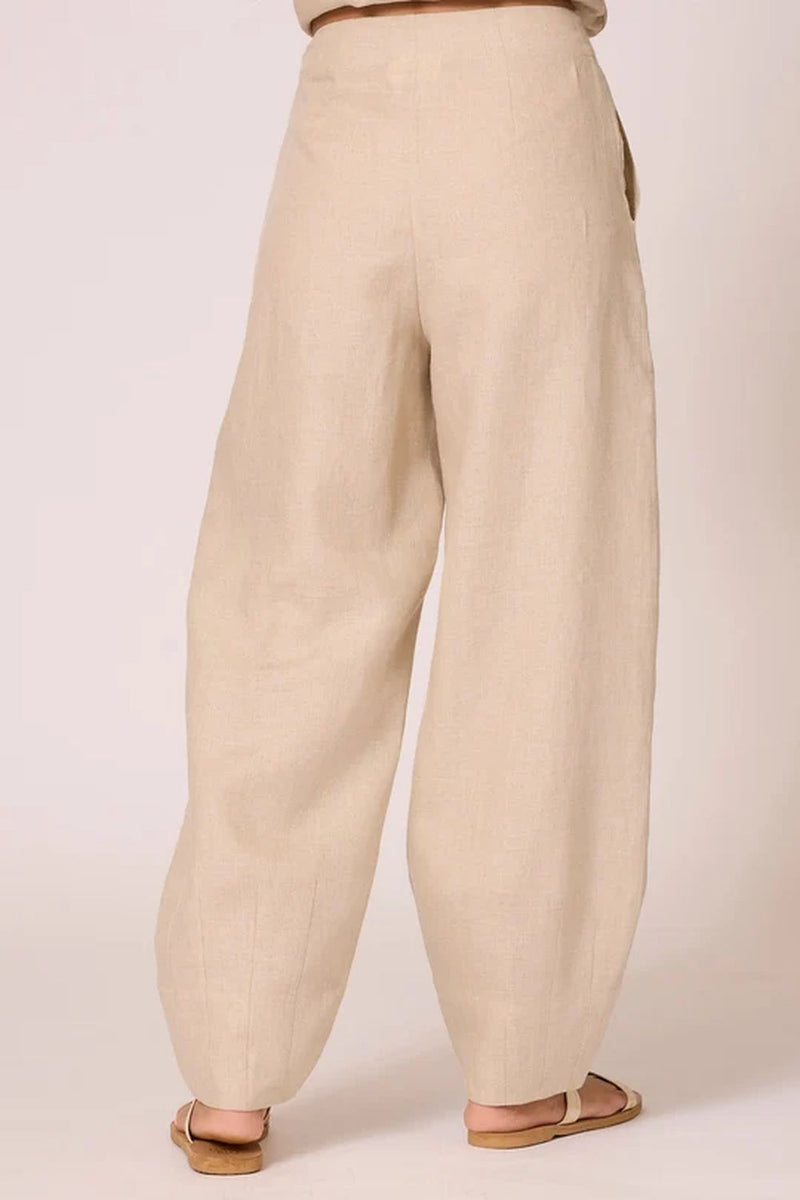 Cariad Set 100% linen co-ord set by The Summer House in beige for women in Singapore