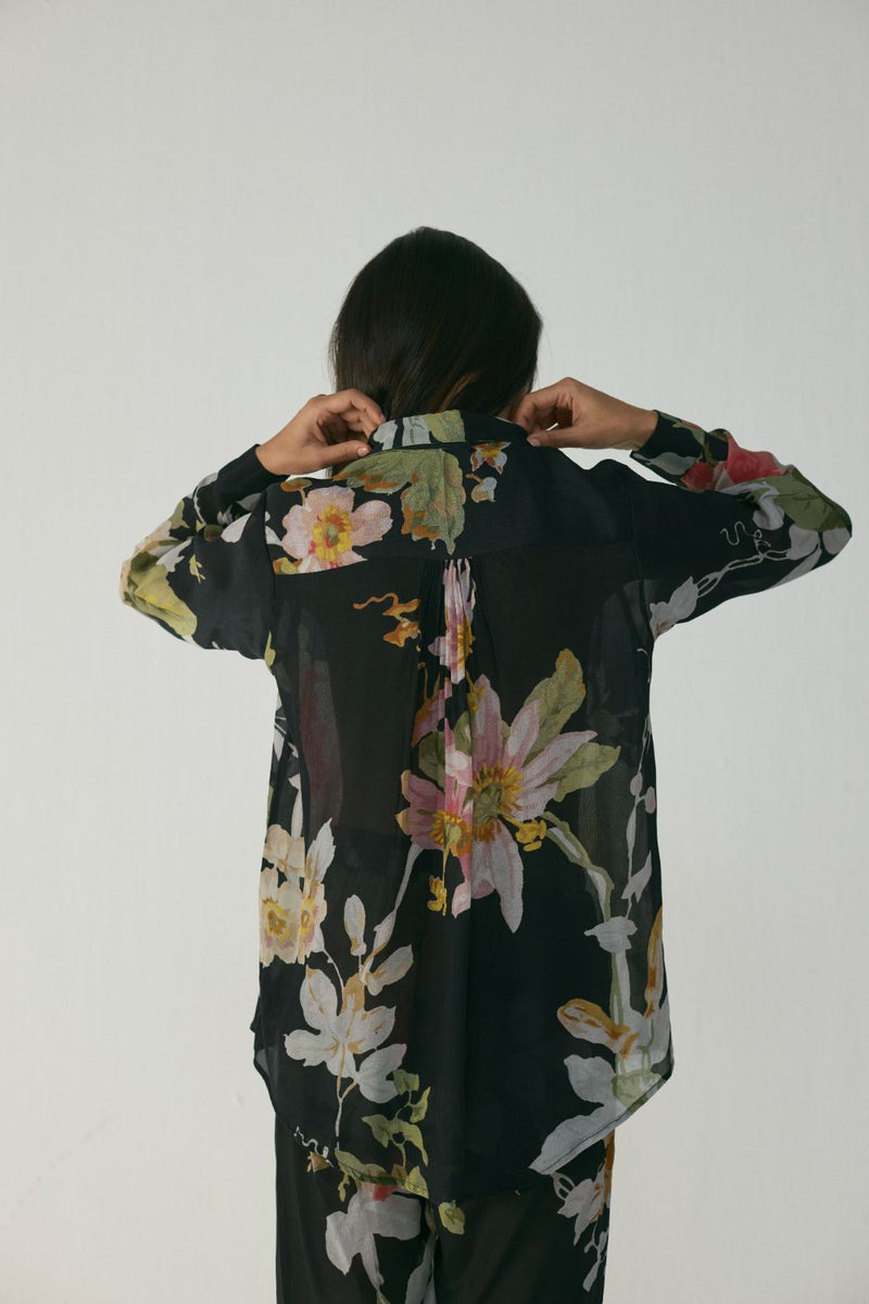 Carmine Co-Ord Set by YAM in black color for women in Singapore