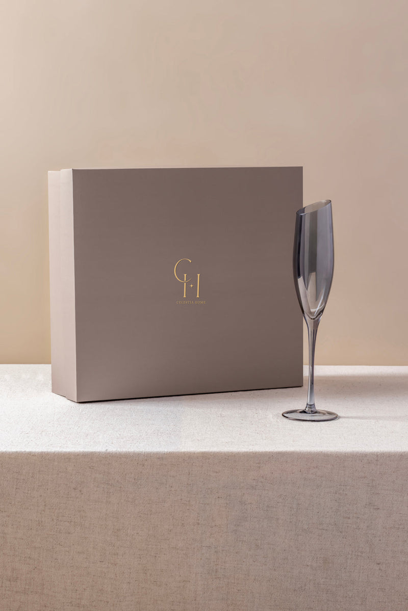 Slate Champagne Flutes-Set of 4