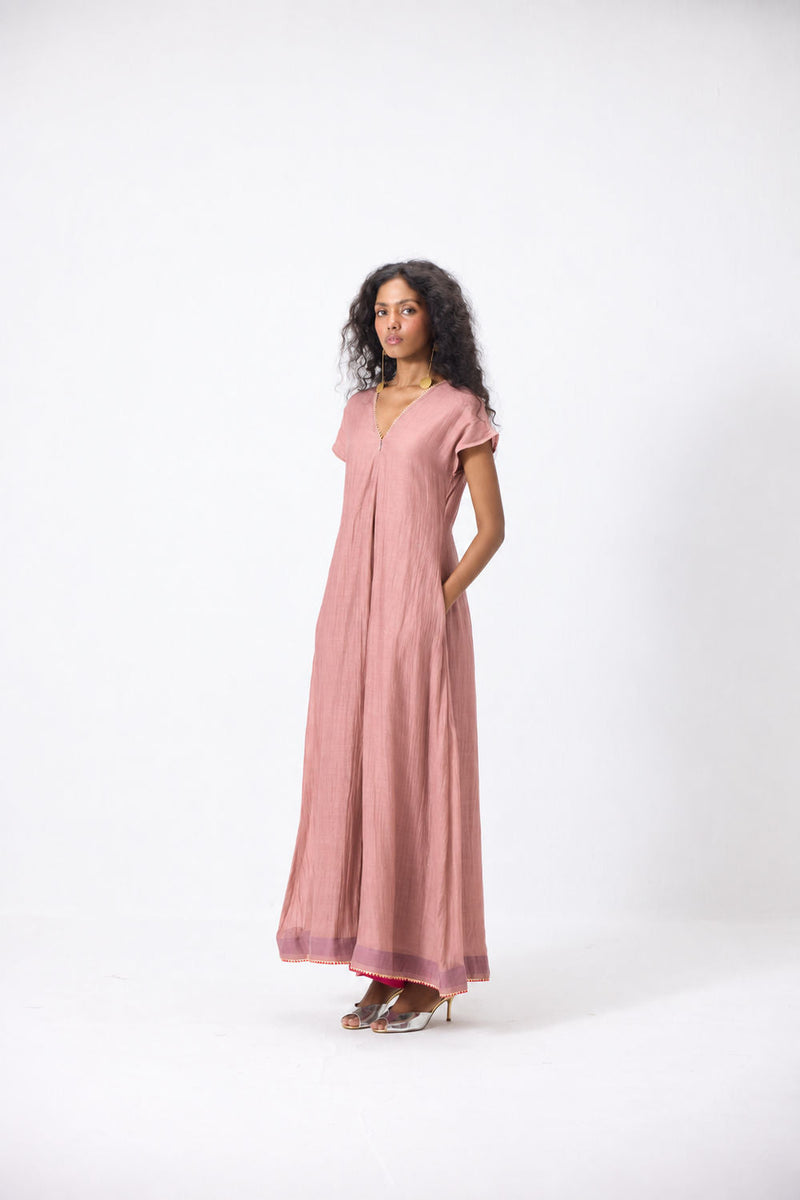 Liana Jumpsuit mul jumpsuit by Khara Kapas in pink for women in Singapore