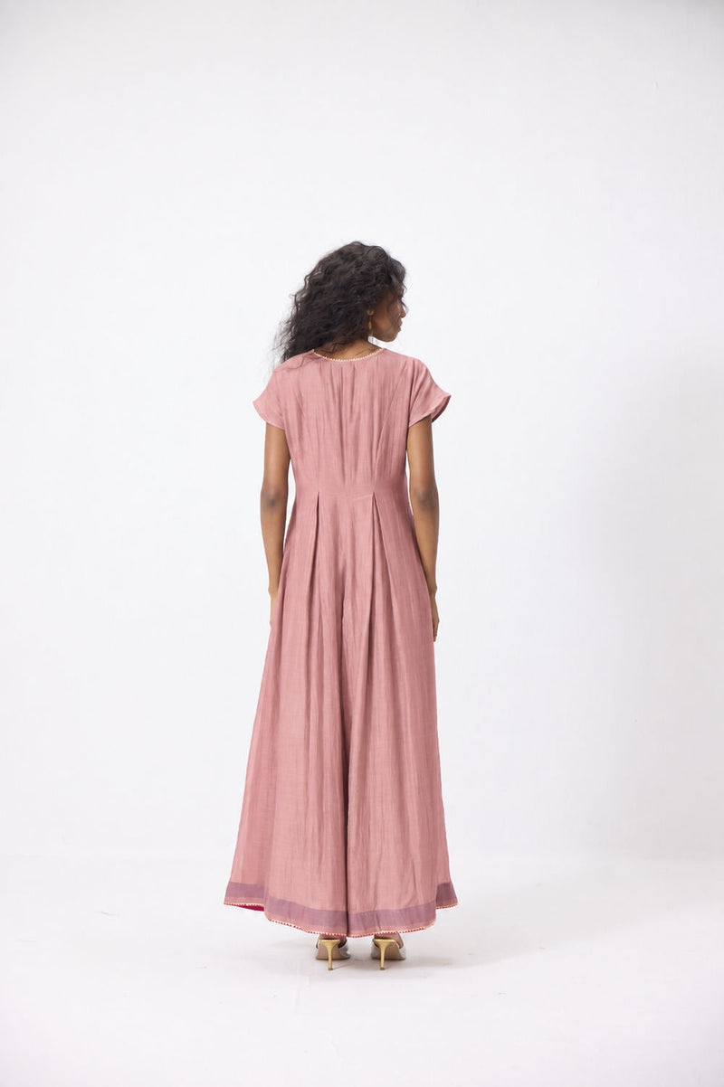 Liana Jumpsuit mul jumpsuit by Khara Kapas in pink for women in Singapore