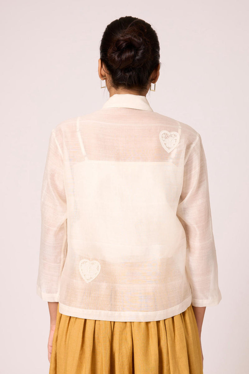 Cheri - Shacket chanderi by The Summer House for women in Singapore
