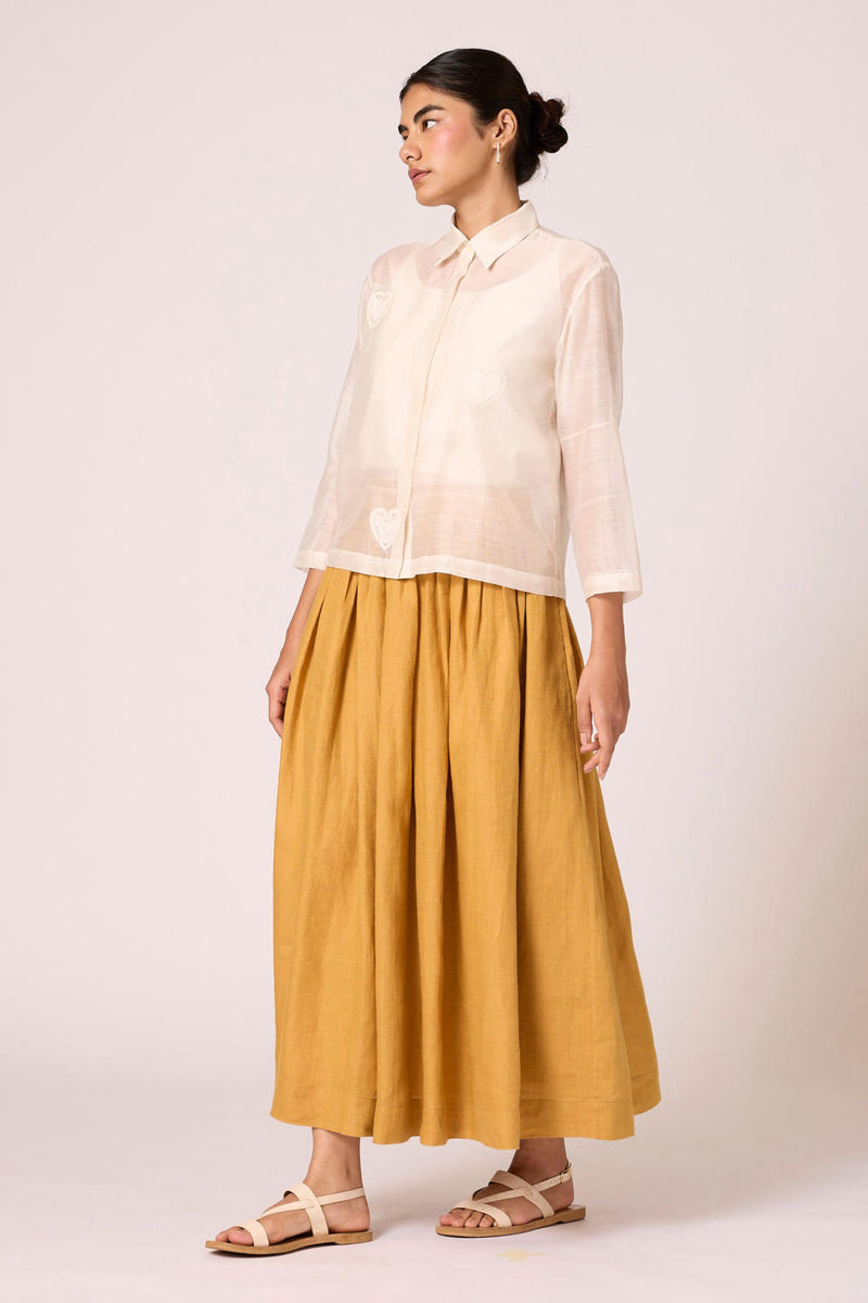Cheri - Shacket chanderi by The Summer House for women in Singapore