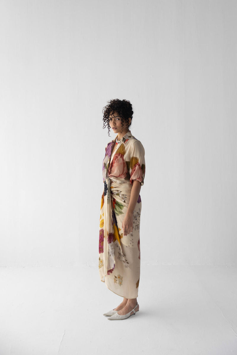 CHERIMOYA SKIRT & SHIRT SET by Yam for women in Singapore