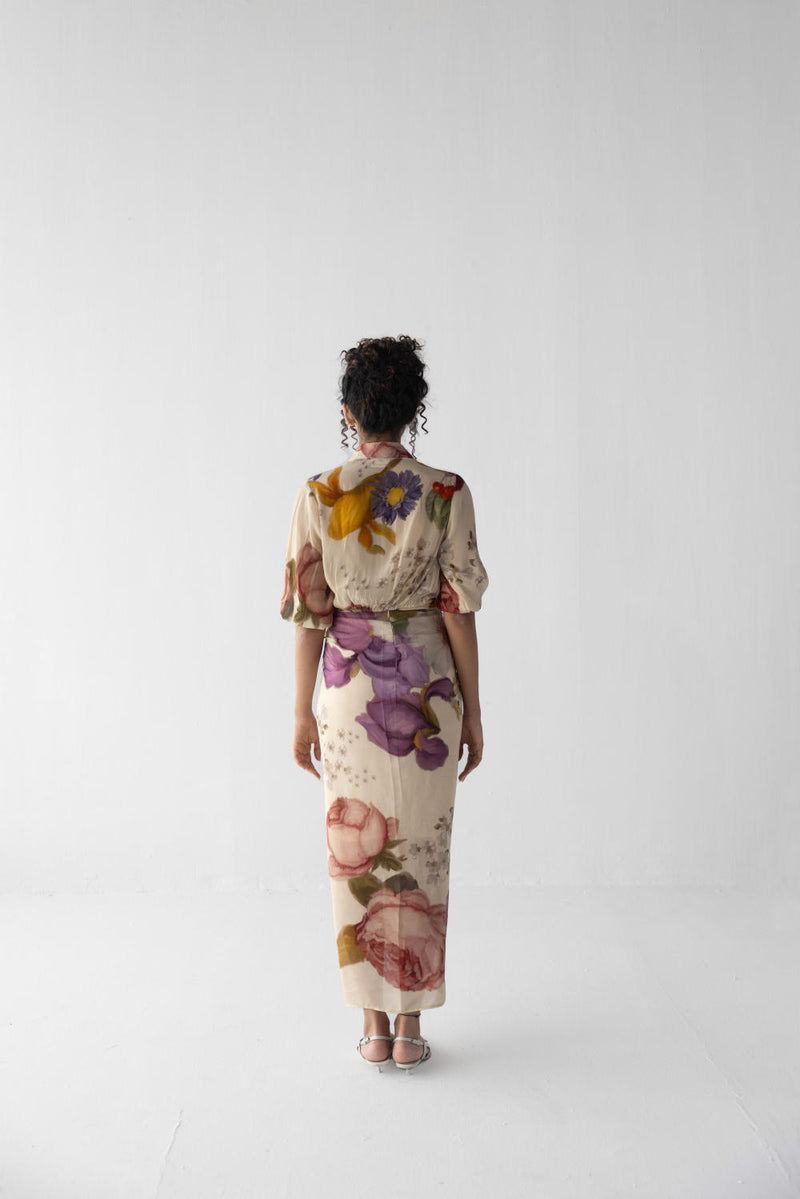 CHERIMOYA SKIRT & SHIRT SET by Yam for women in Singapore