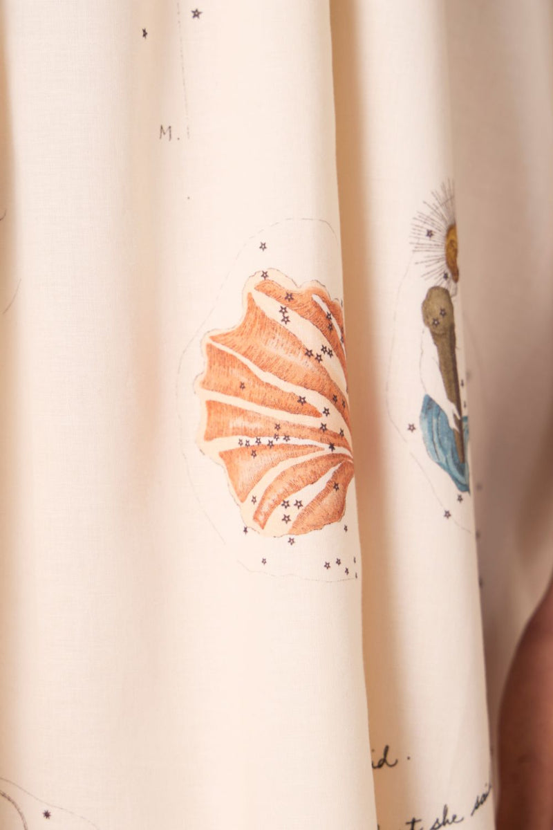 Chica Zodiac Print Cotton Dress cotton by The Summer House for women in Singapore