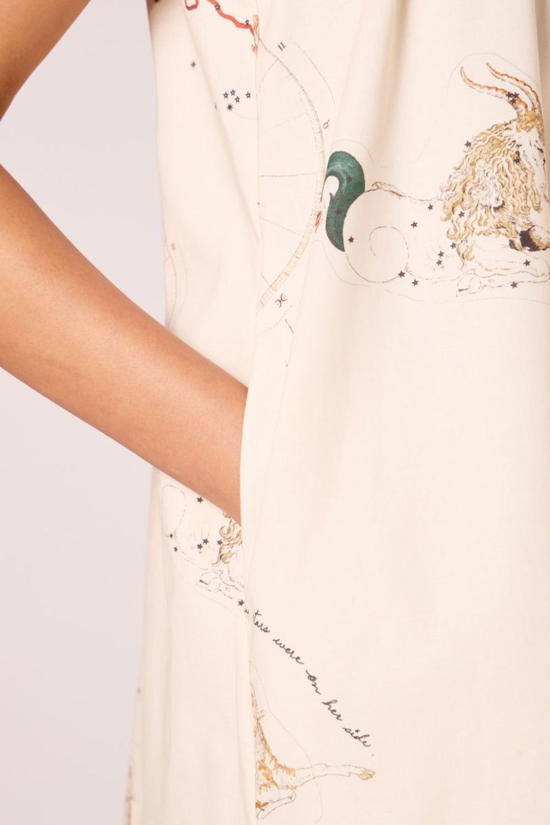 Chica Zodiac Print Cotton Dress cotton by The Summer House for women in Singapore