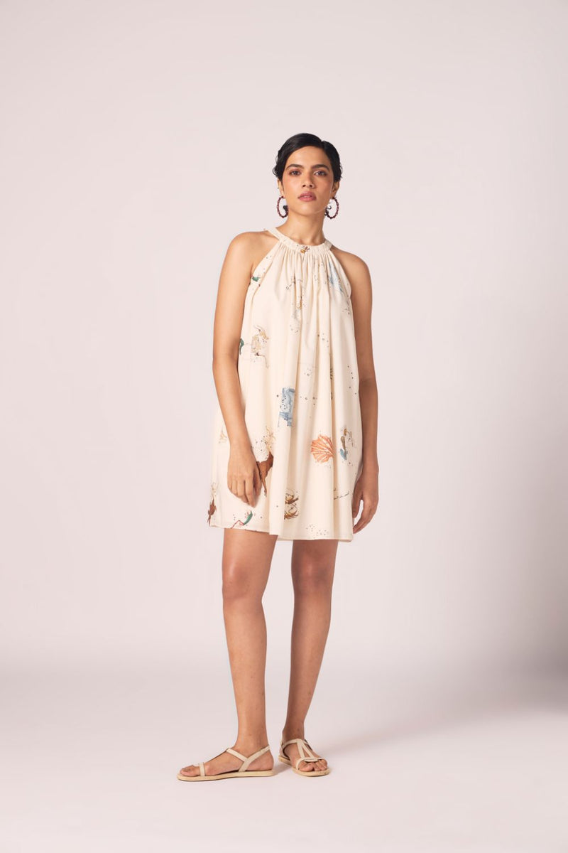 Chica Zodiac Print Cotton Dress cotton by The Summer House for women in Singapore