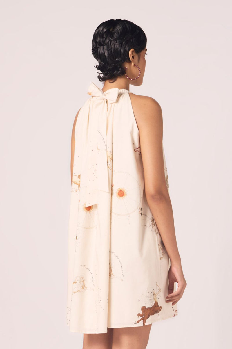 Chica Zodiac Print Cotton Dress cotton by The Summer House for women in Singapore