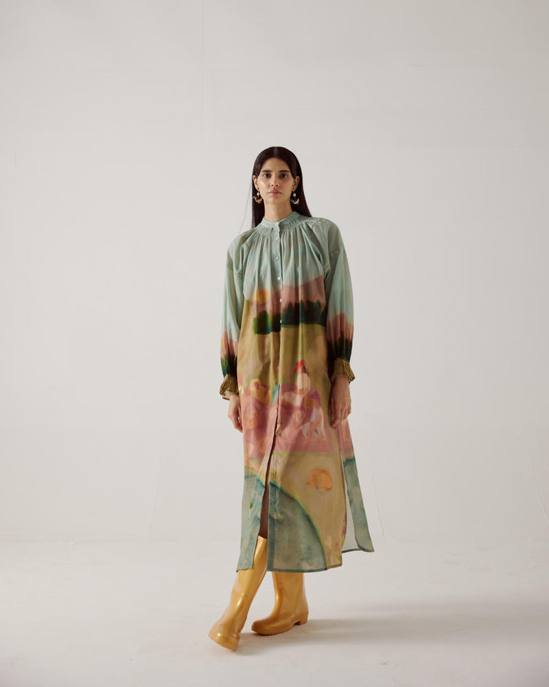 Chloe Dress-Spring cotton by CORD in multi for women in Singapore