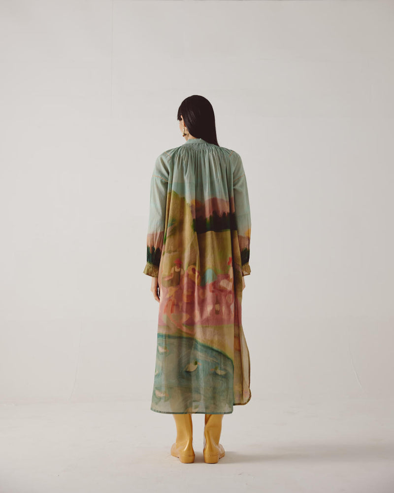 Chloe Dress-Spring cotton by CORD in multi for women in Singapore