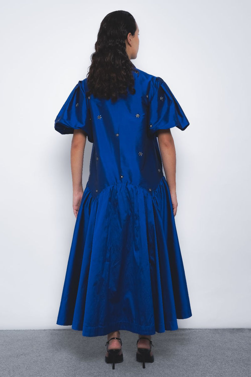 Cielo Embroidered Dress - Lapis Buy Cielo Embroidered Dress - Lapis from C&W | Dresses for Women by Leh Studios for women in Singapore