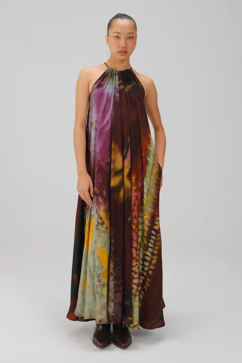 Circle Long Dress - X-Ray cotton by CORD for women in Singapore